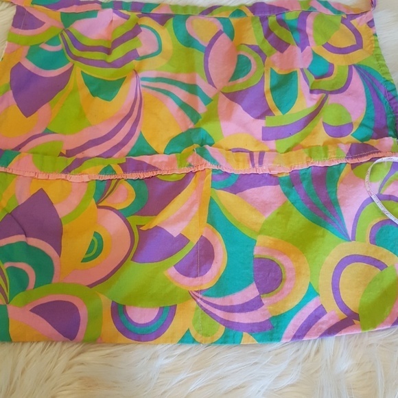 1960s MOD VINTAGE TWO POCKET APRON - Picture 3 of 3